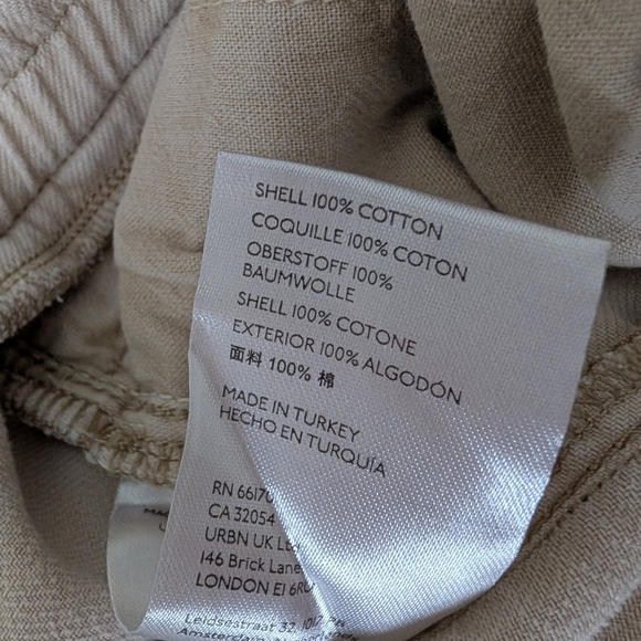 We the Free Khaki High Waist Drawstring Wide Leg Cream M - Picture 12 of 12